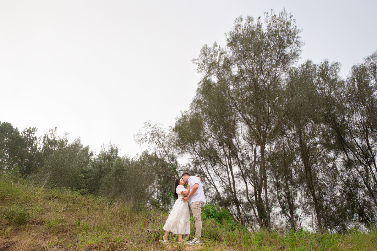 Ensaio pre wedding  no campo