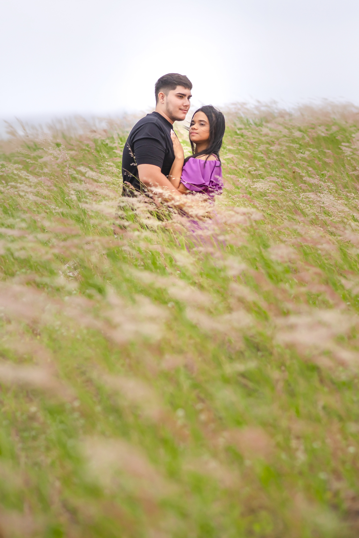 Ensaio pre wedding  no campo