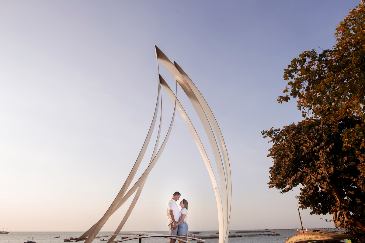 Ensaio fotográfico casal  na praia em Fortaleza