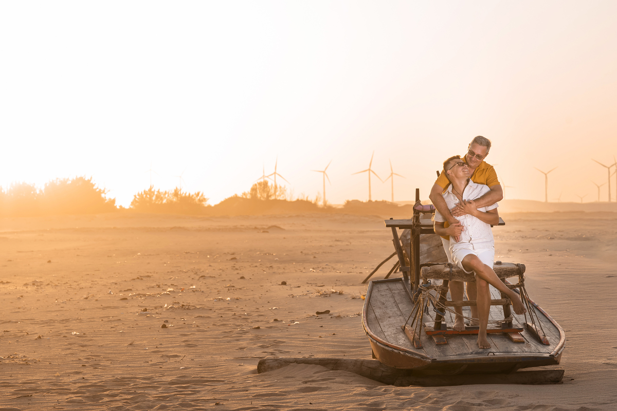 Ensaio pre wedding na praia