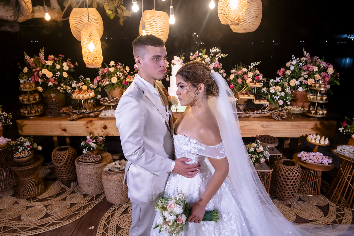 Fotografia de casamento no campo em Fortaleza