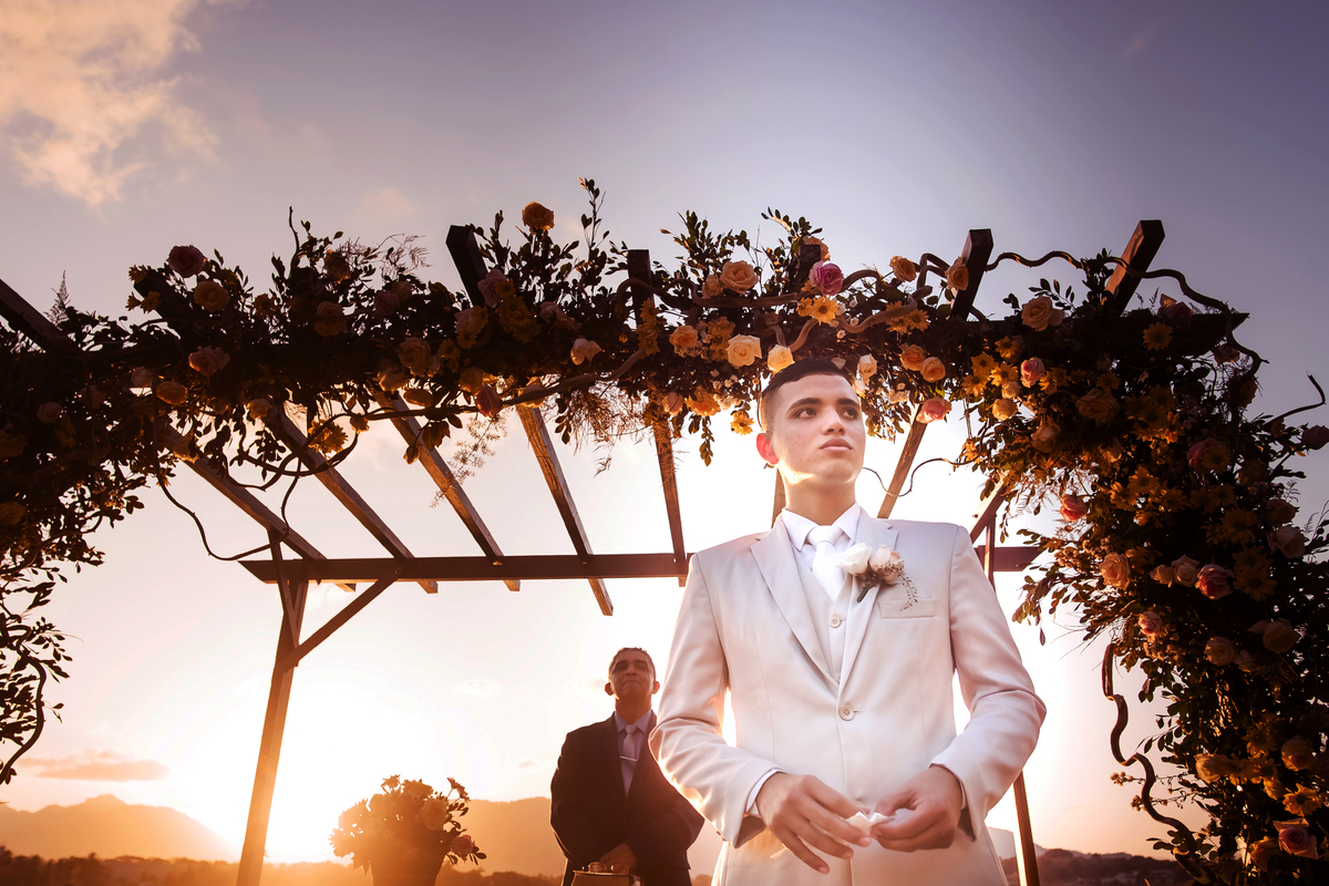 Fotografia de casamento no campo em Fortaleza