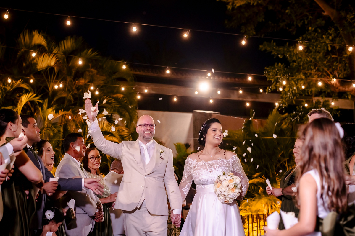 Cerimônia  de casamento no campo no buffet Le Jardim em Fortaleza