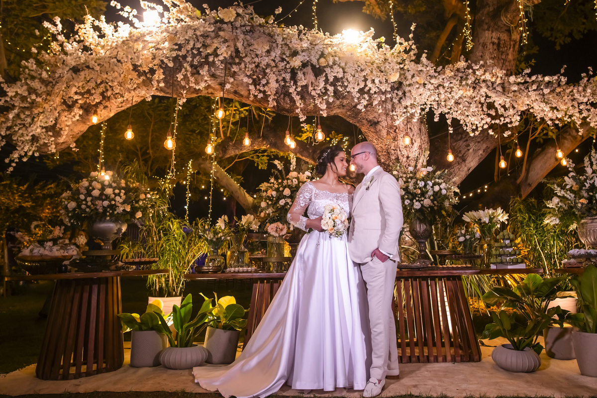 Festa de casamento no campo em Fortaleza