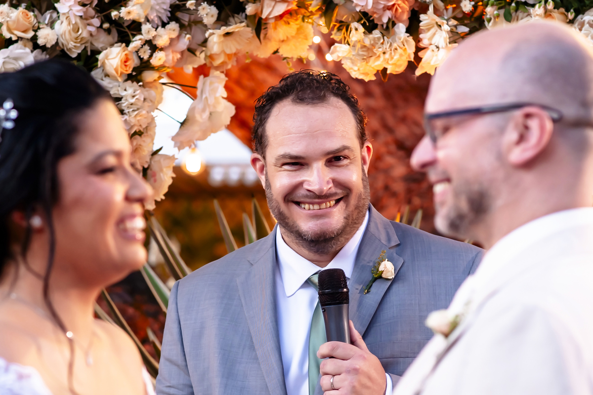 Cerimônia  de casamento no campo no buffet Le Jardim em Fortaleza