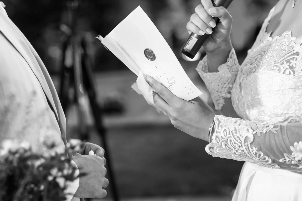 Cerimônia  de casamento no campo no buffet Le Jardim em Fortaleza