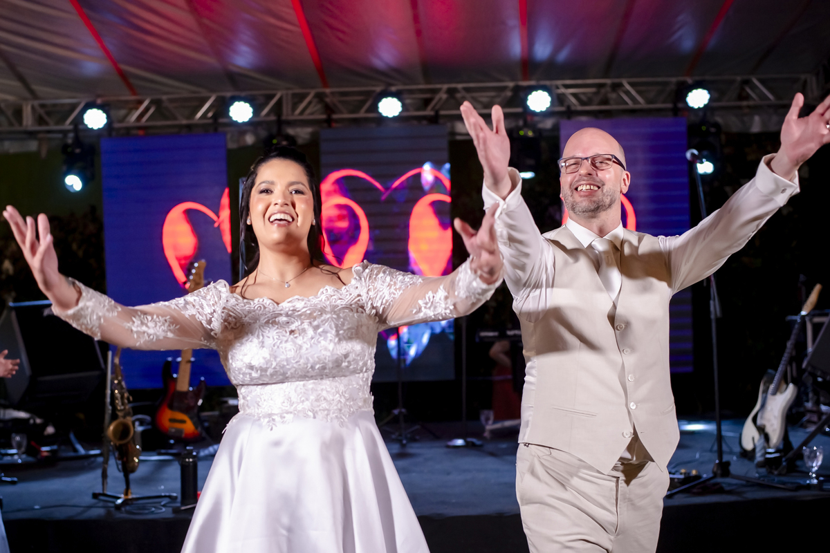 Festa de casamento no campo em Fortaleza