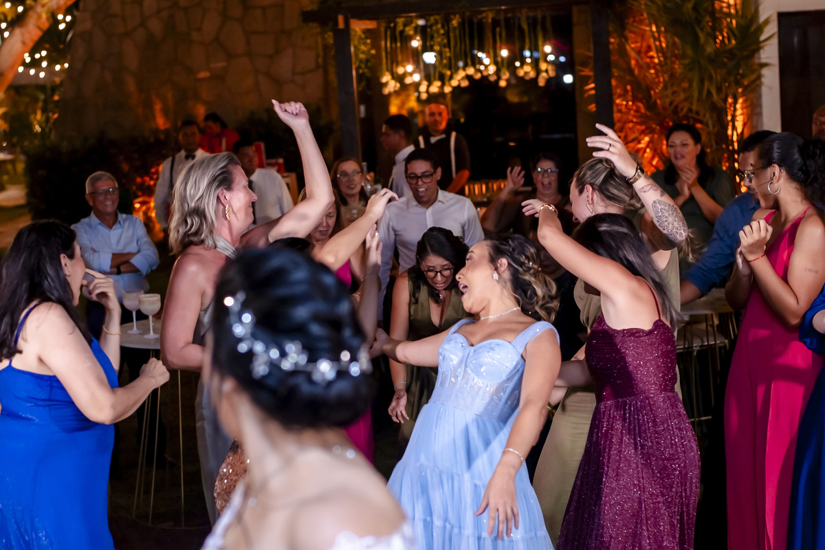 Festa de casamento no campo em Fortaleza