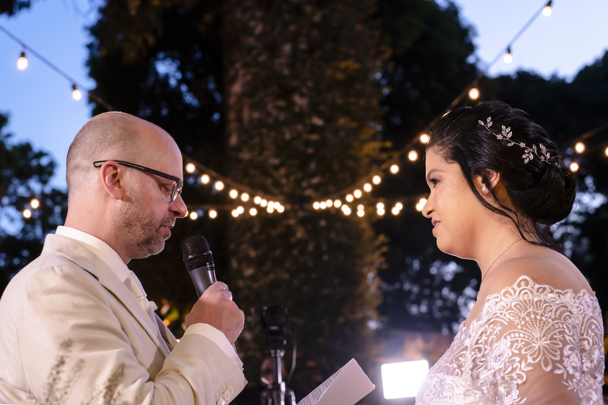 Cerimônia  de casamento no campo no buffet Le Jardim em Fortaleza