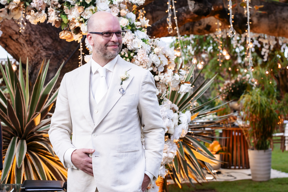 Cerimônia  de casamento no campo no buffet Le Jardim em Fortaleza