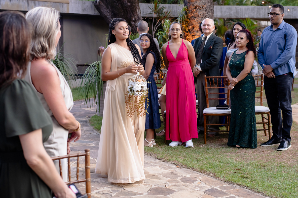 Cerimônia  de casamento no campo no buffet Le Jardim em Fortaleza