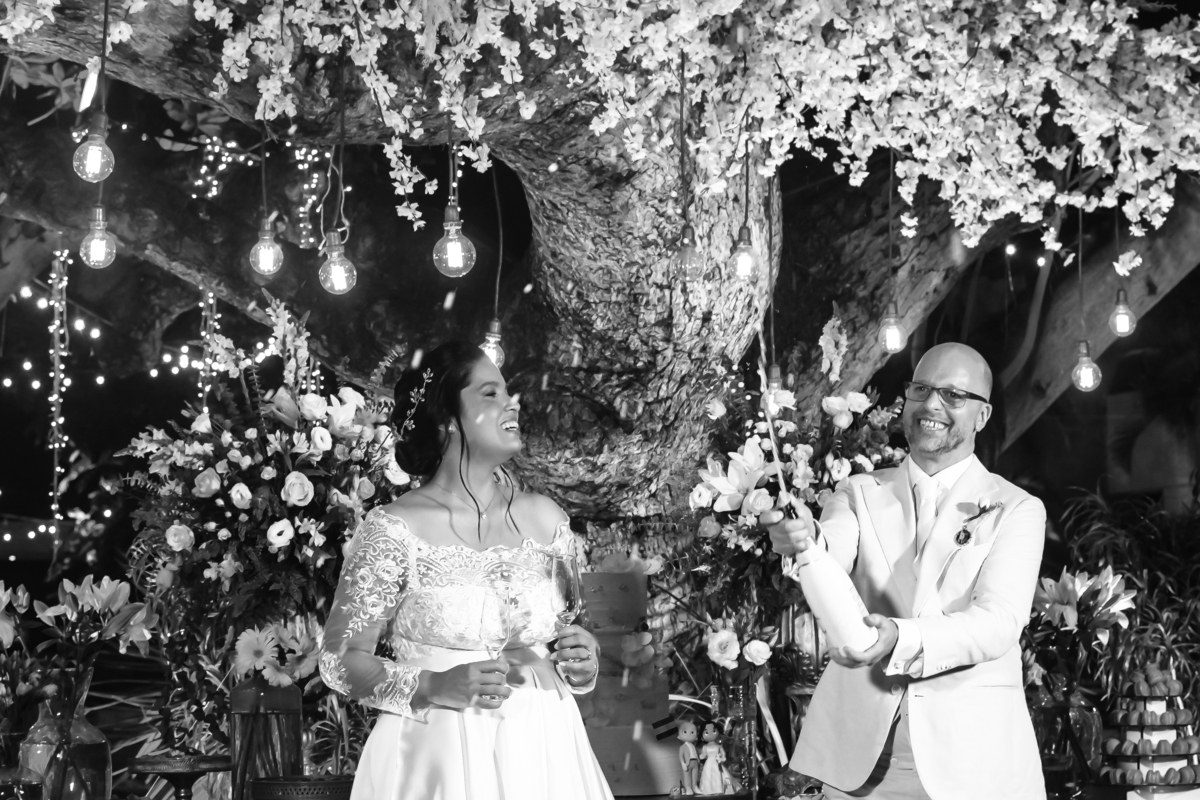 Festa de casamento no campo em Fortaleza