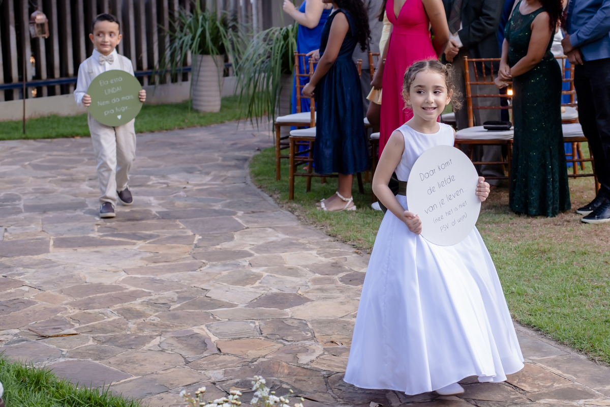 Cerimônia  de casamento no campo no buffet Le Jardim em Fortaleza
