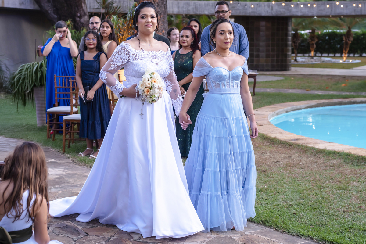 Cerimônia  de casamento no campo no buffet Le Jardim em Fortaleza