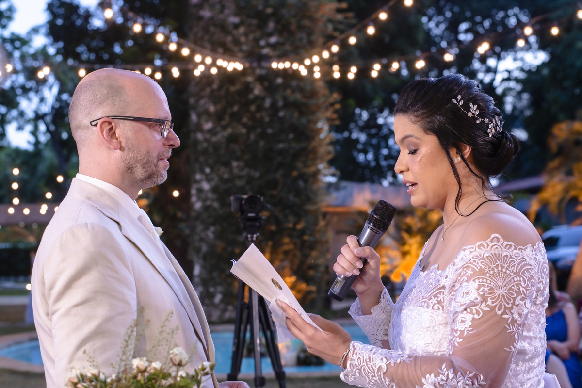 Cerimônia  de casamento no campo no buffet Le Jardim em Fortaleza
