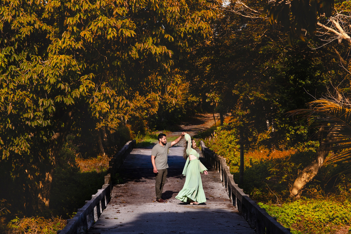 Ensaio pre wedding no campo em Fortaleza