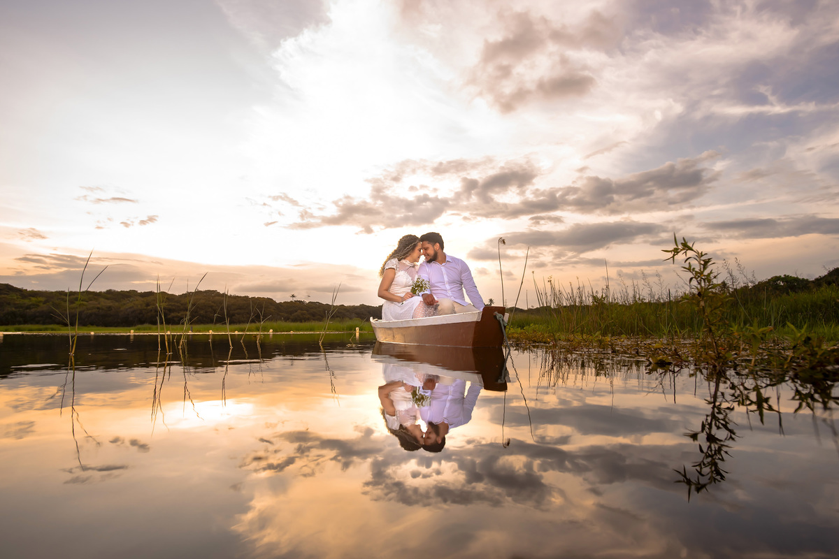 Ensaio pre wedding no campo em Fortaleza