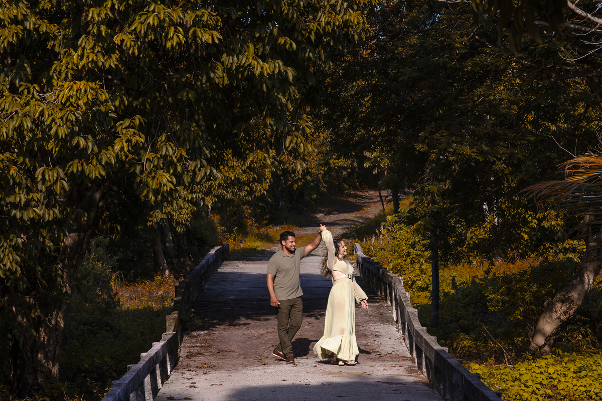 Ensaio pre wedding no campo em Fortaleza