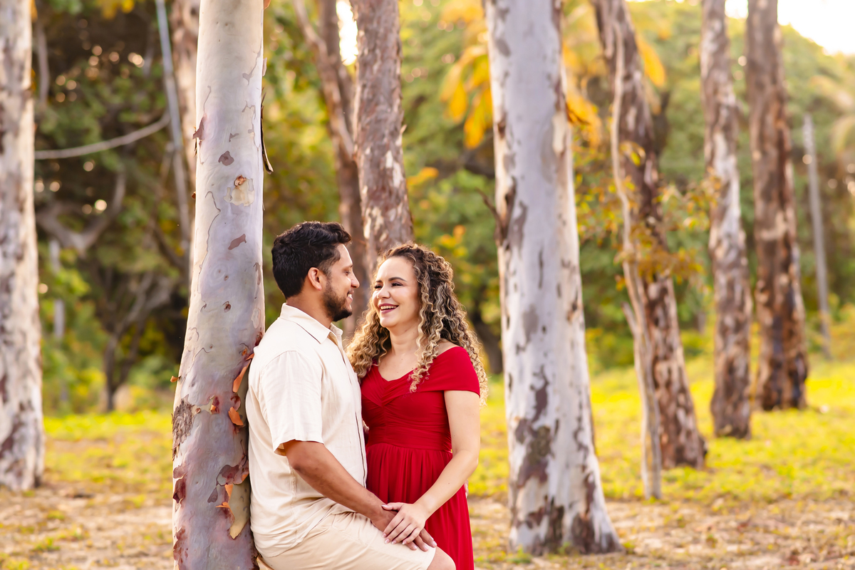 Ensaio pre wedding no campo em Fortaleza