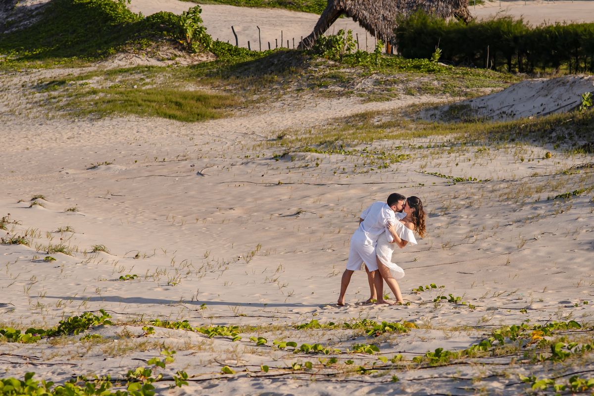 Ensaio fotográfico pre wedding na praia em Fortaleza
