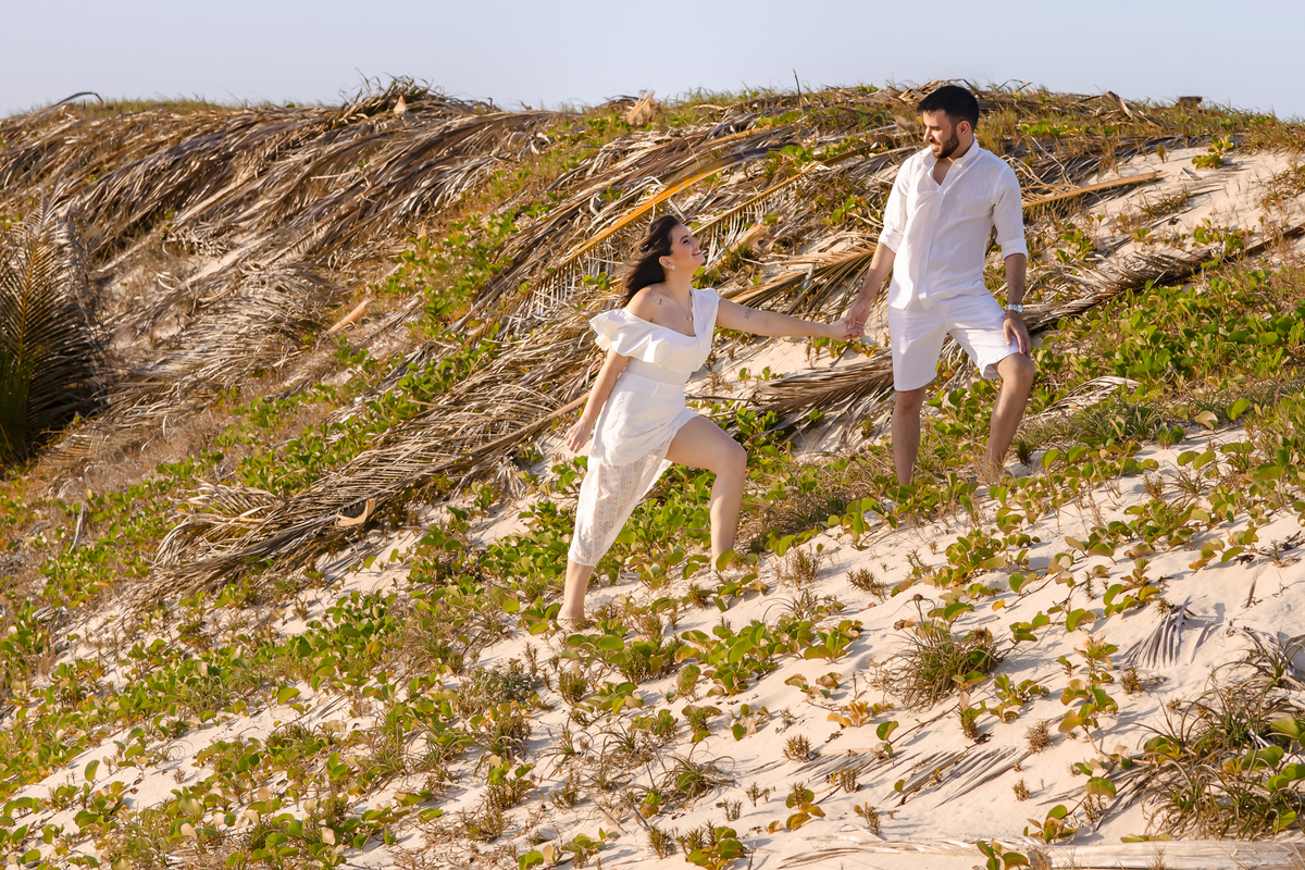 Ensaio fotográfico pre wedding na praia em Fortaleza
