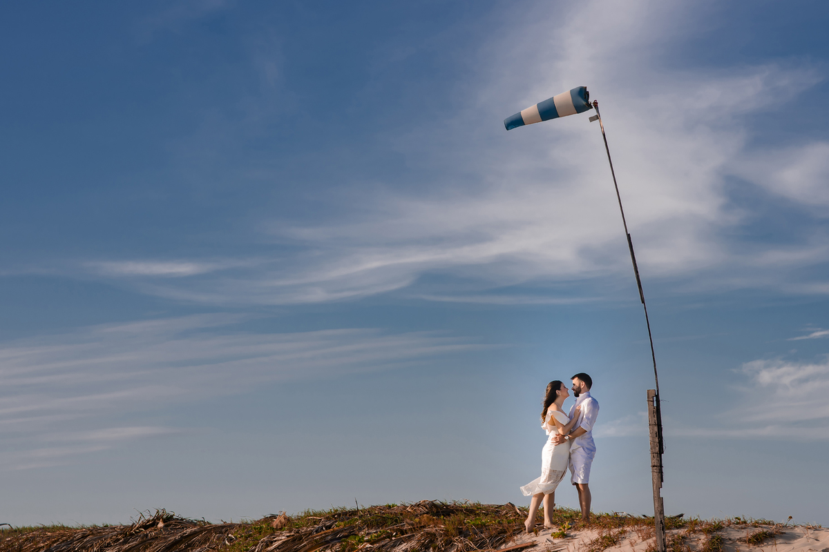 Ensaio fotográfico pre wedding na praia em Fortaleza