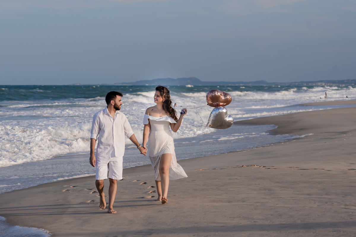 Ensaio fotográfico pre wedding na praia em Fortaleza