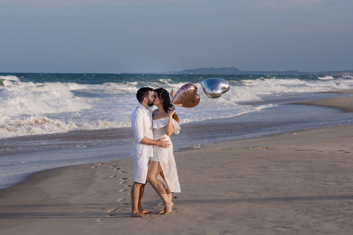 Ensaio fotográfico pre wedding na praia em Fortaleza