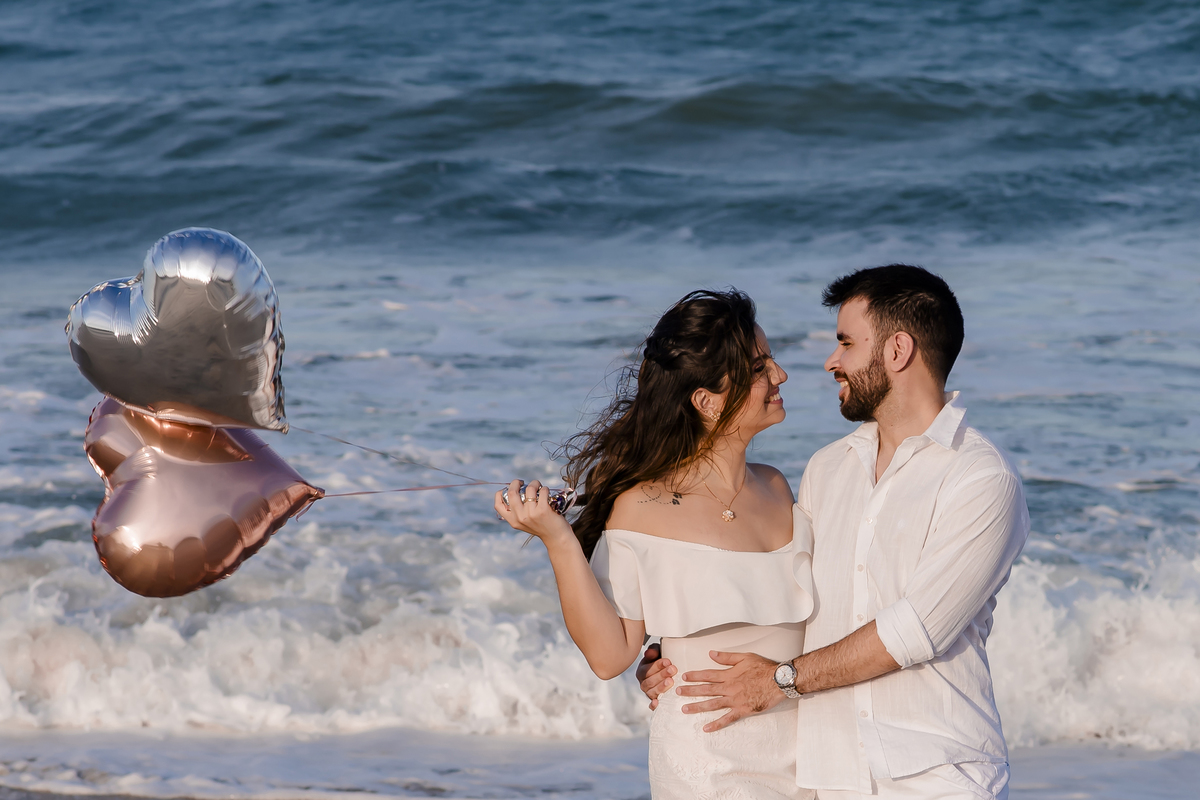 Ensaio fotográfico pre wedding na praia em Fortaleza