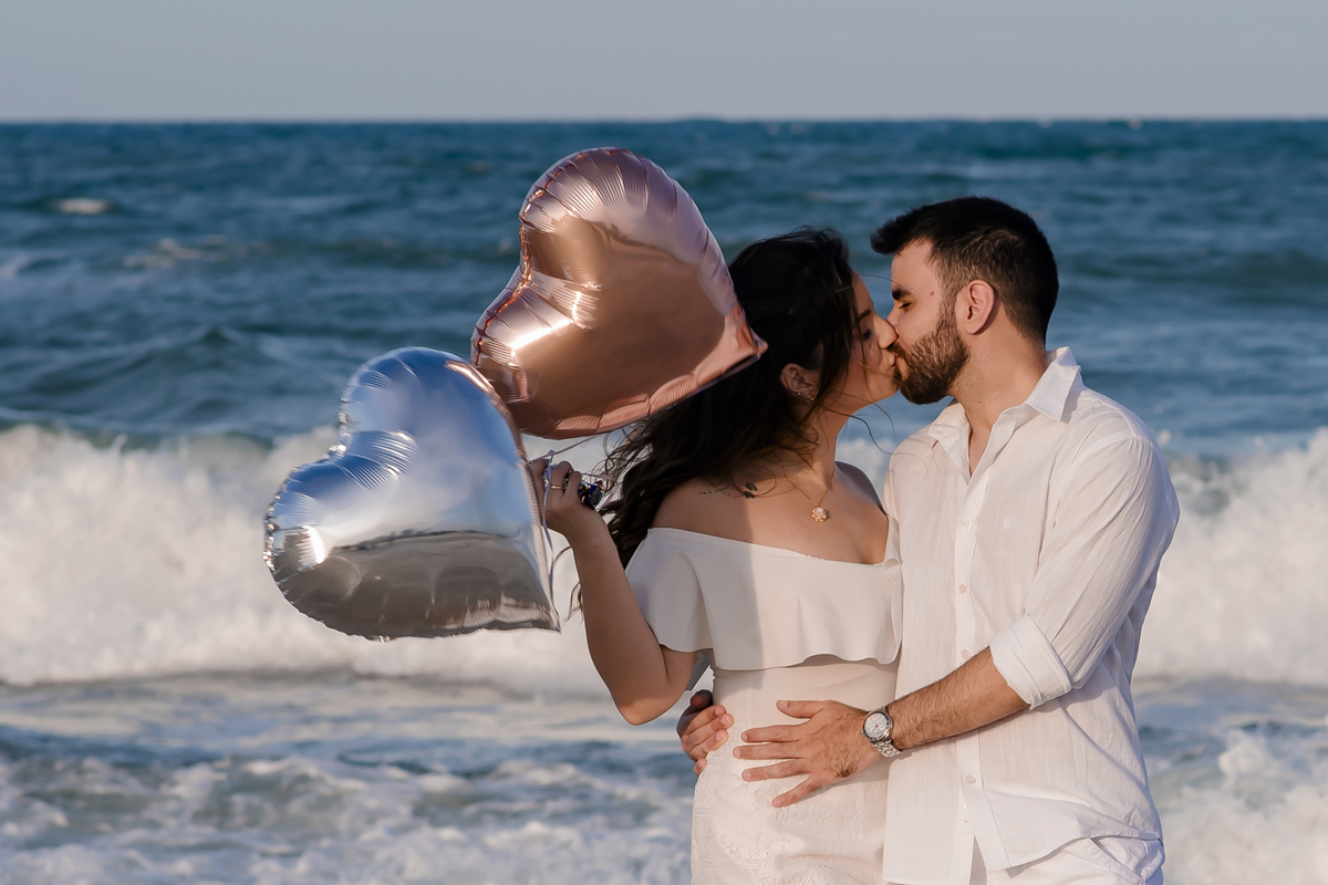 Ensaio fotográfico pre wedding na praia em Fortaleza