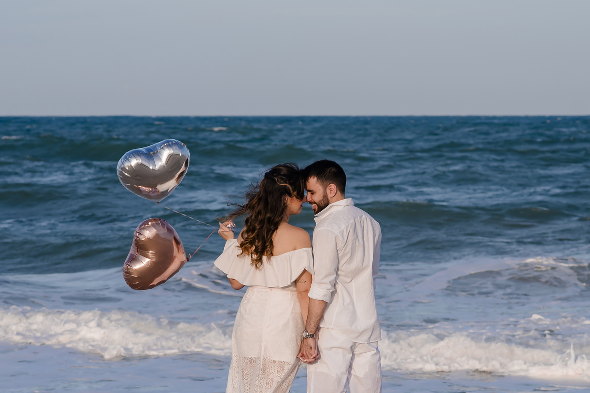 Ensaio fotográfico pre wedding na praia em Fortaleza