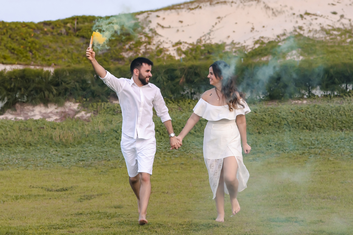 Ensaio fotográfico pre wedding na praia em Fortaleza