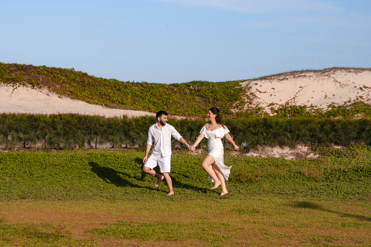 Ensaio fotográfico pre wedding na praia em Fortaleza