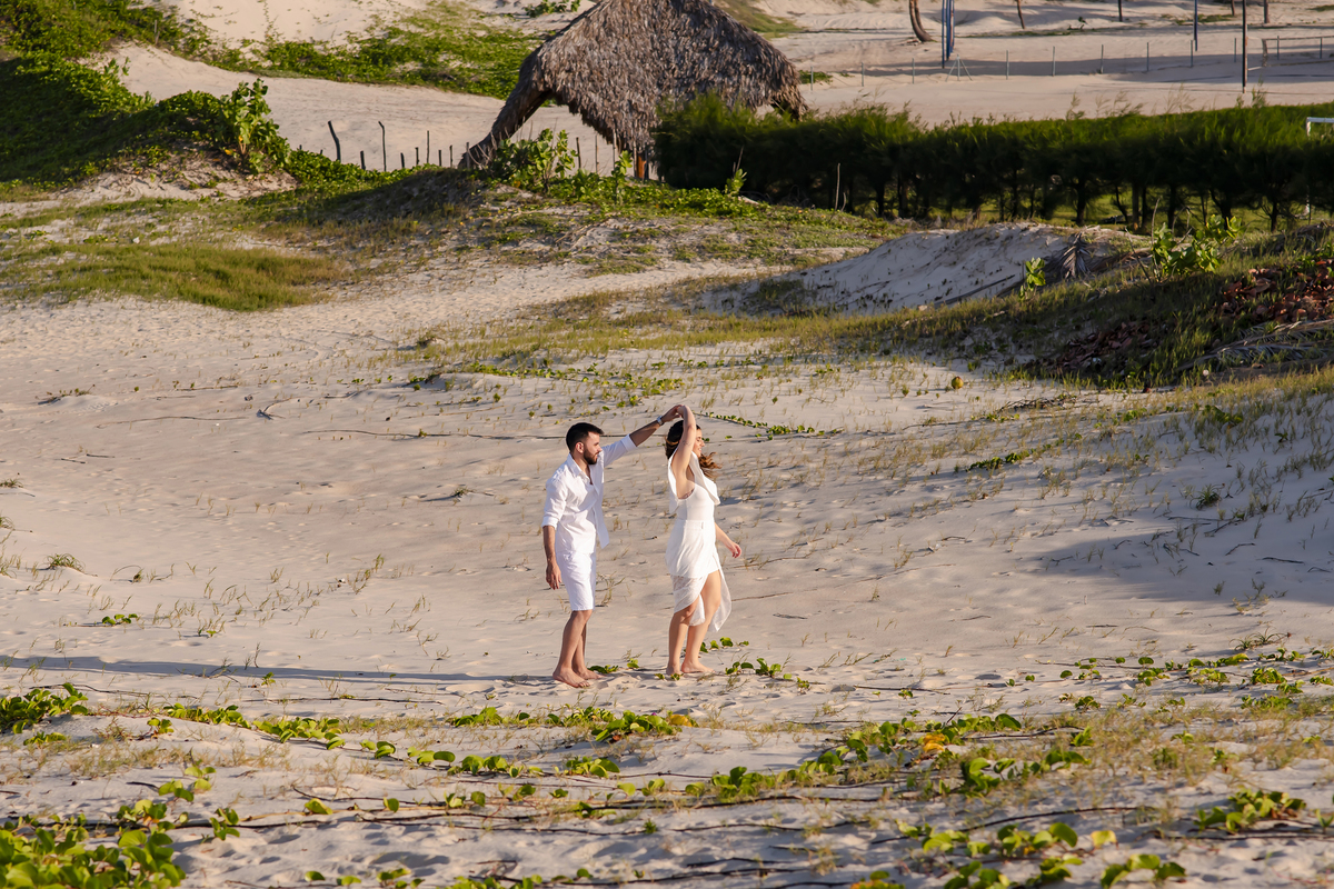 Ensaio fotográfico pre wedding na praia em Fortaleza