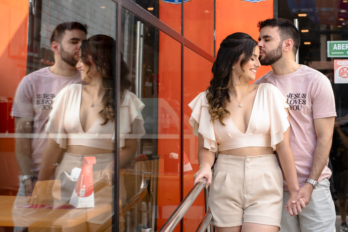 Ensaio fotográfico noivos na gelateria