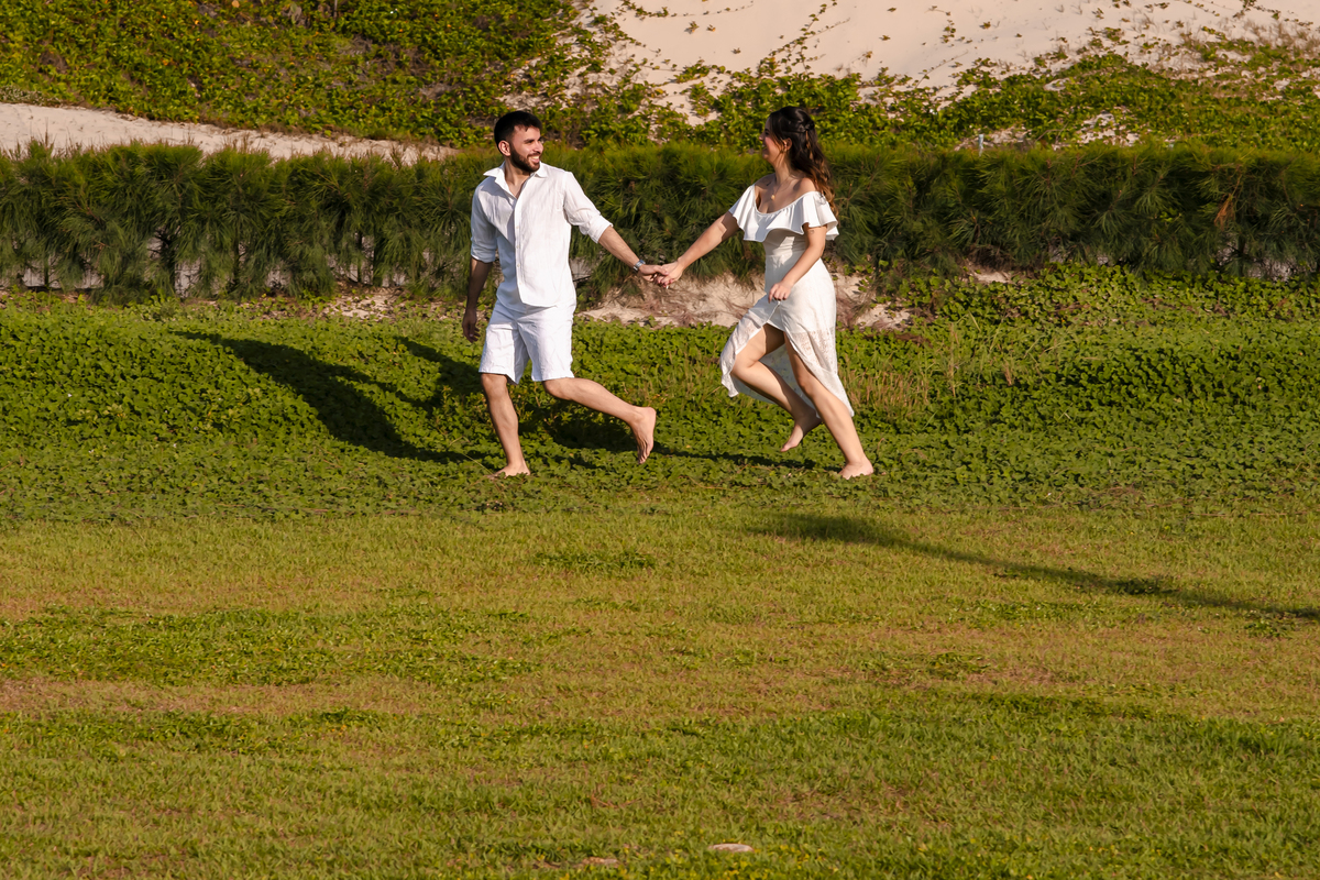 Ensaio fotográfico pre wedding na praia em Fortaleza