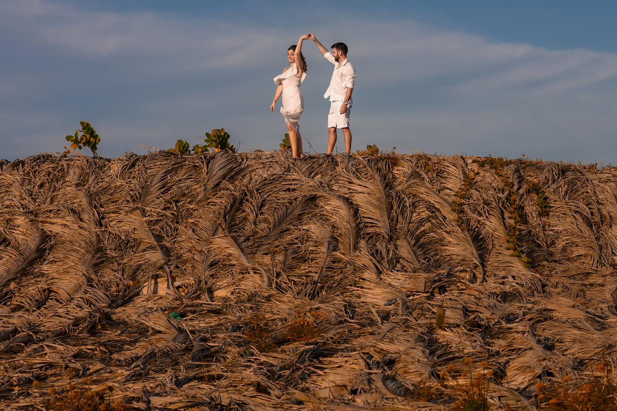 Ensaio fotográfico pre wedding na praia em Fortaleza