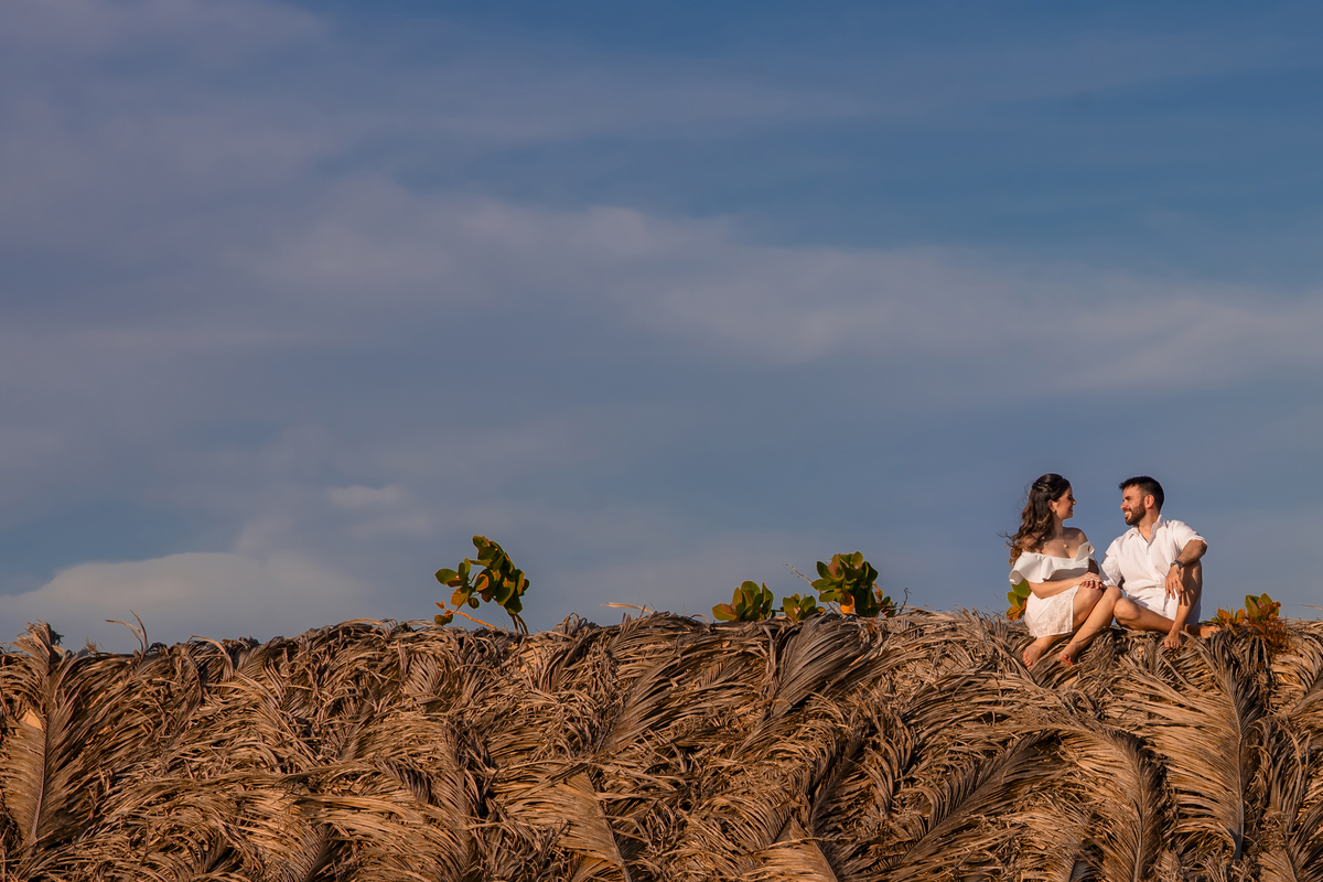 Ensaio fotográfico pre wedding na praia em Fortaleza