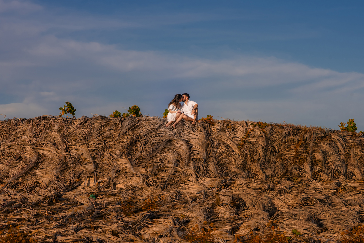 Ensaio fotográfico pre wedding na praia em Fortaleza