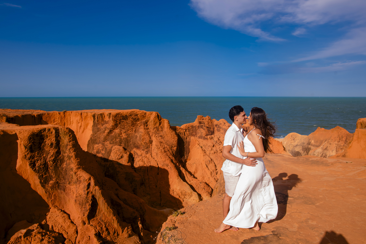 Ensaio de casamento na praia em Fortaleza