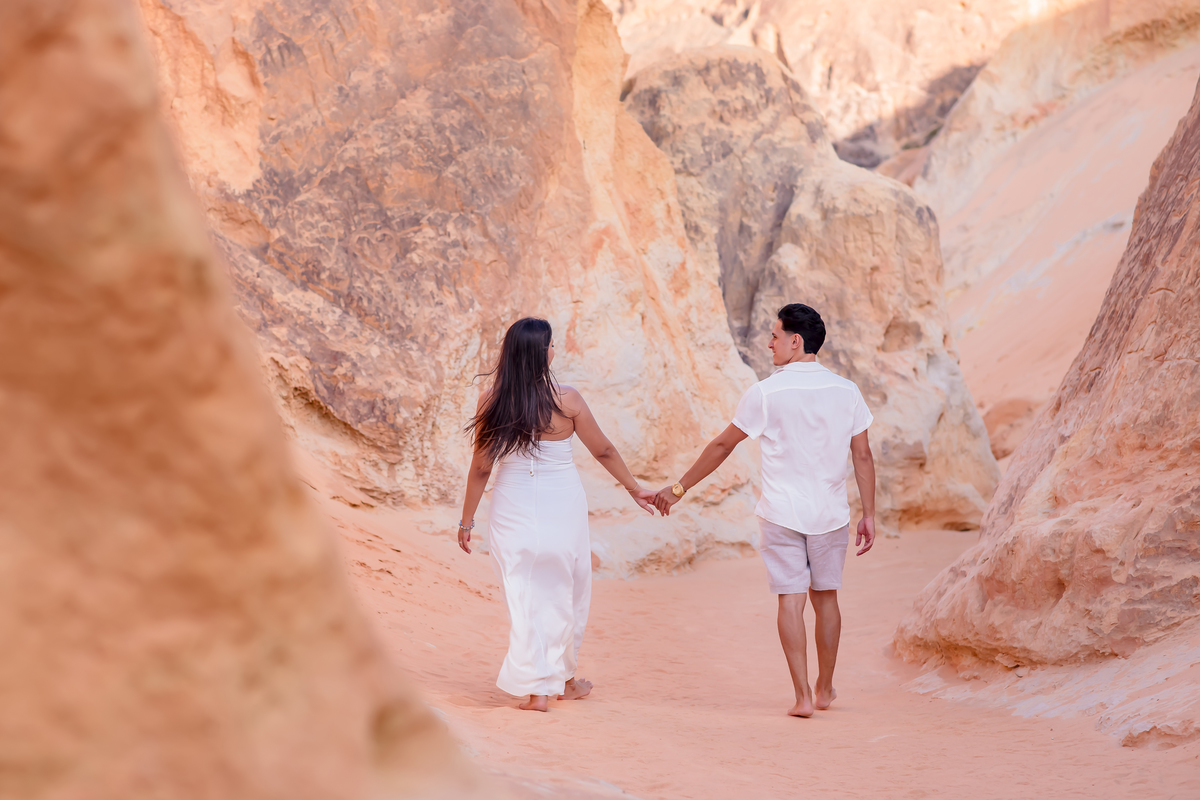 Ensaio de casamento na praia em Fortaleza