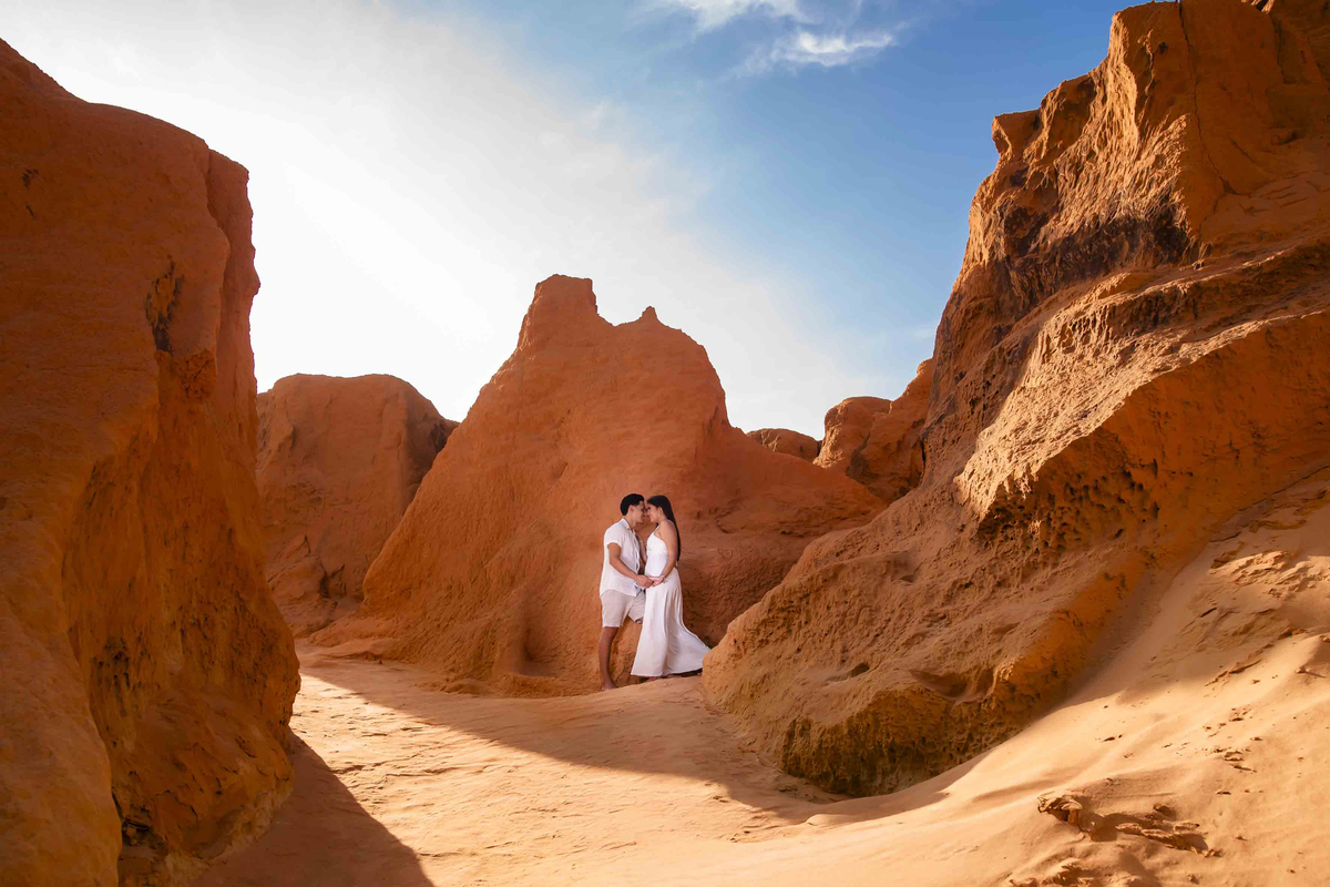 Ensaio de casamento na praia em Fortaleza