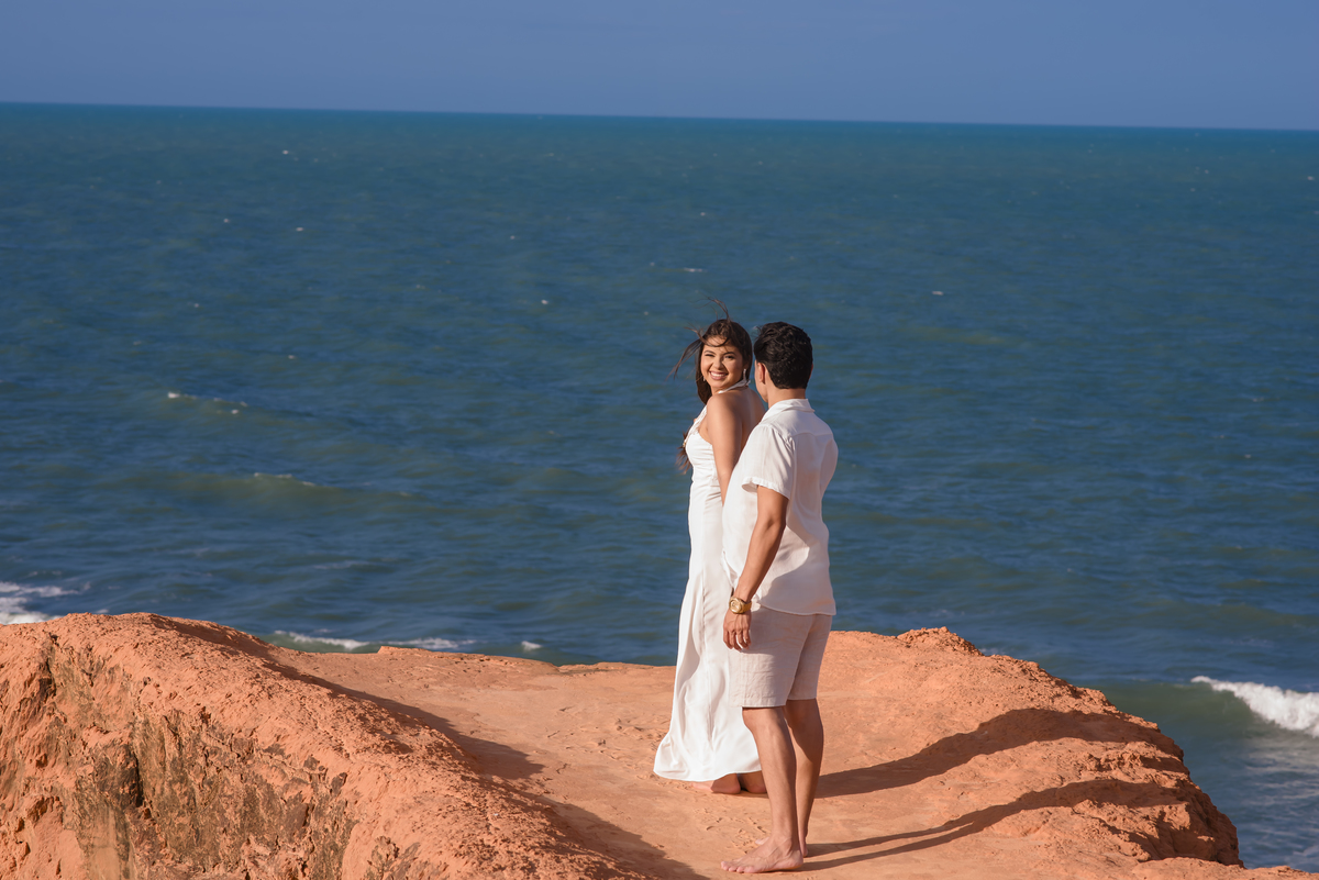 Ensaio de casamento na praia em Fortaleza