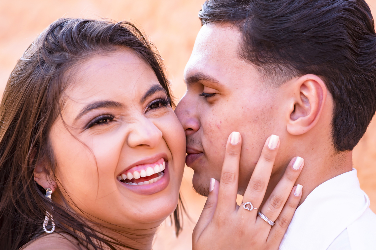 Ensaio de casamento na praia em Fortaleza