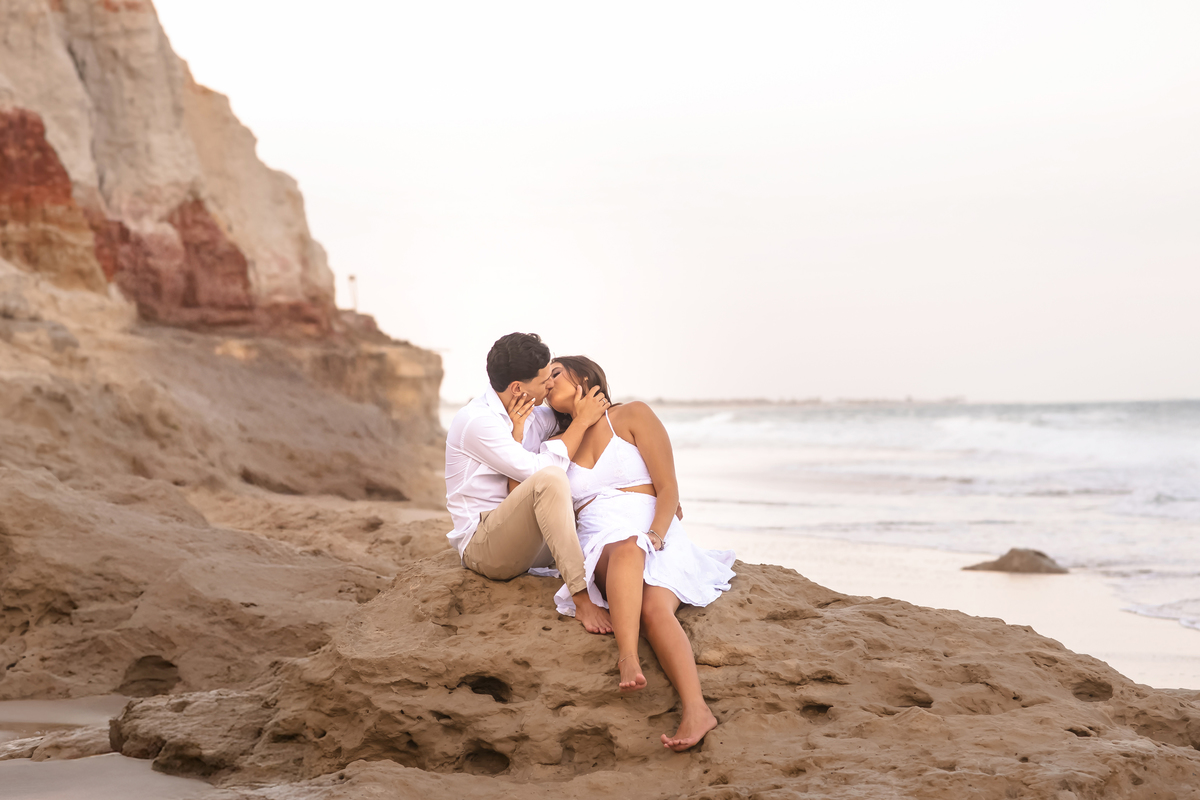 Ensaio de casamento na praia em Fortaleza