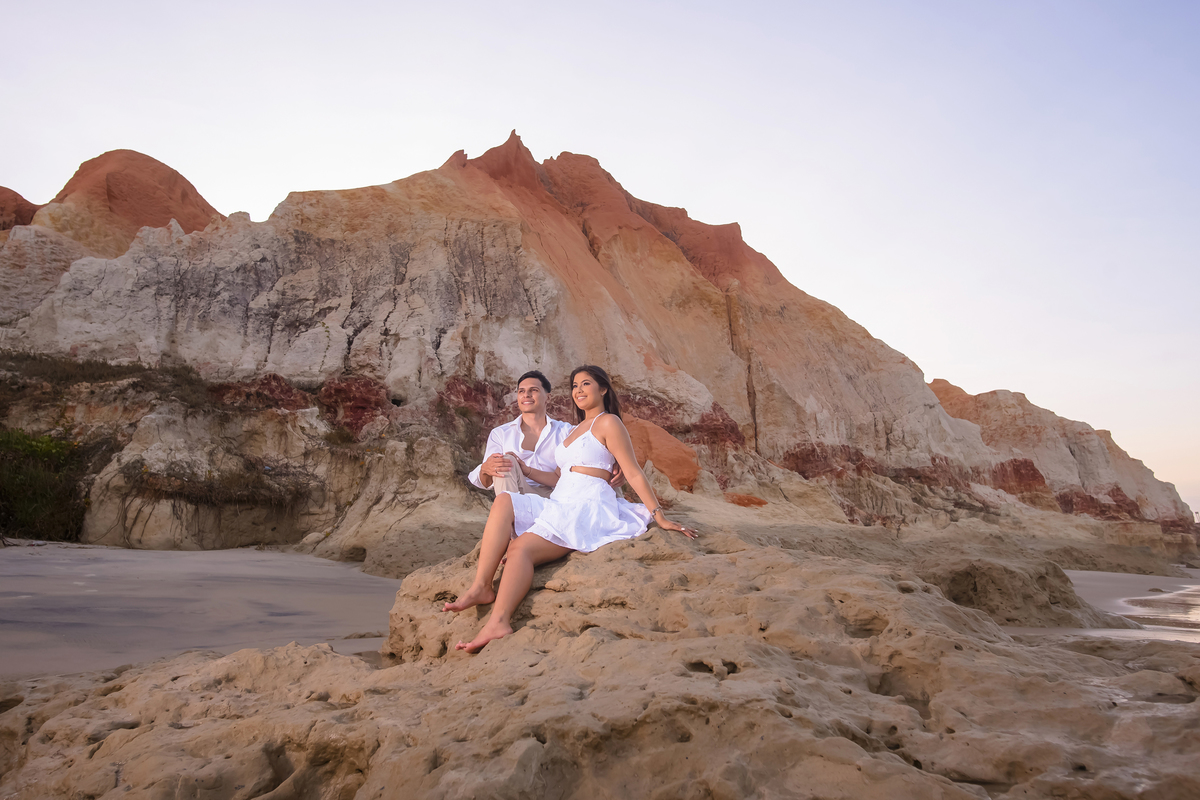 Ensaio de casamento na praia em Fortaleza