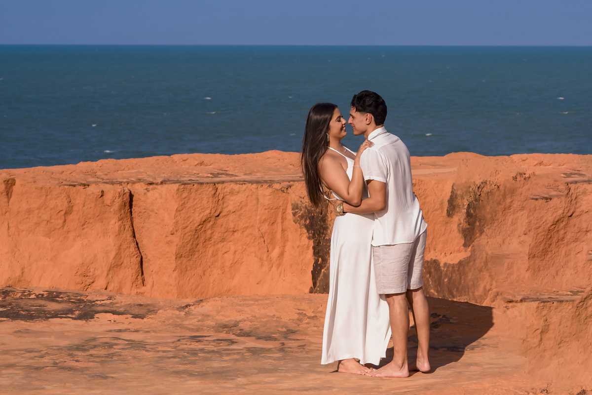 Ensaio de casamento na praia em Fortaleza