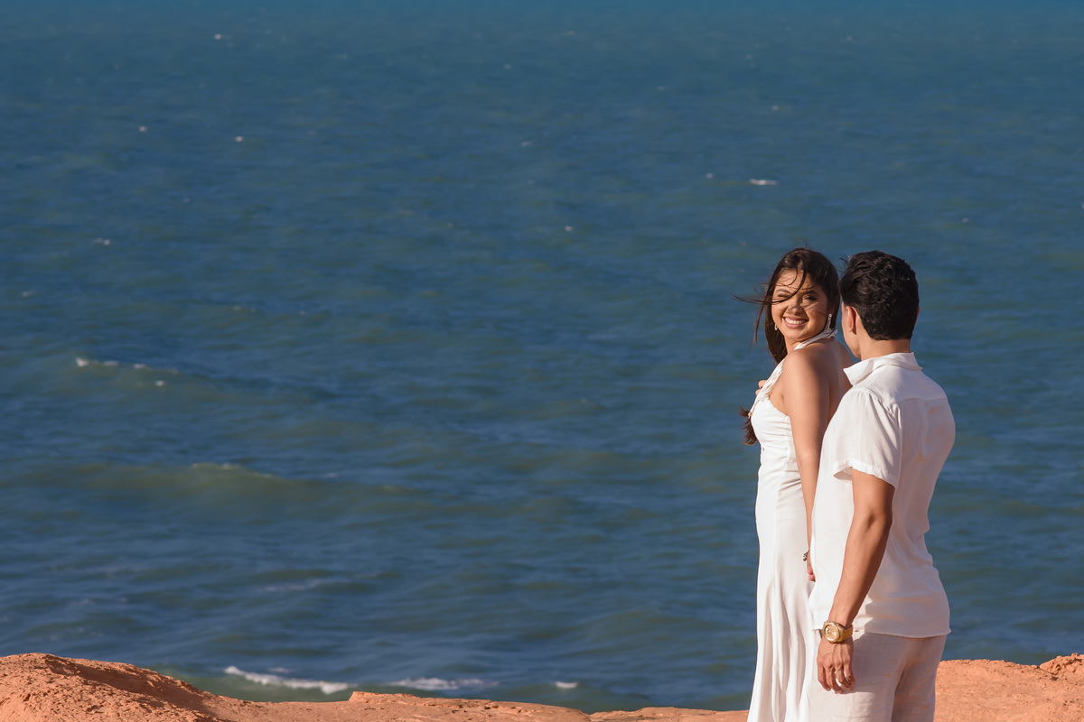 Ensaio de casamento na praia em Fortaleza