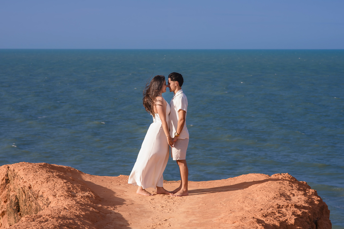 Ensaio de casamento na praia em Fortaleza