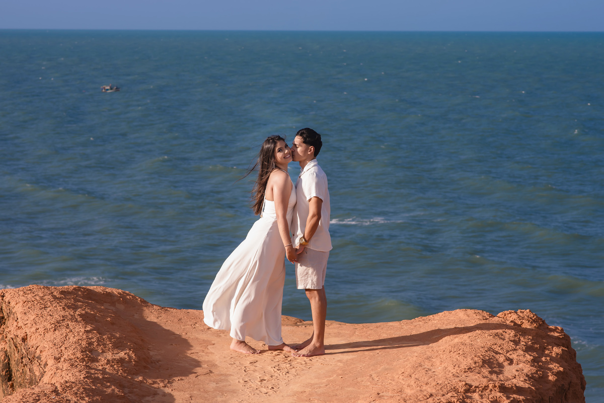 Ensaio de casamento na praia em Fortaleza